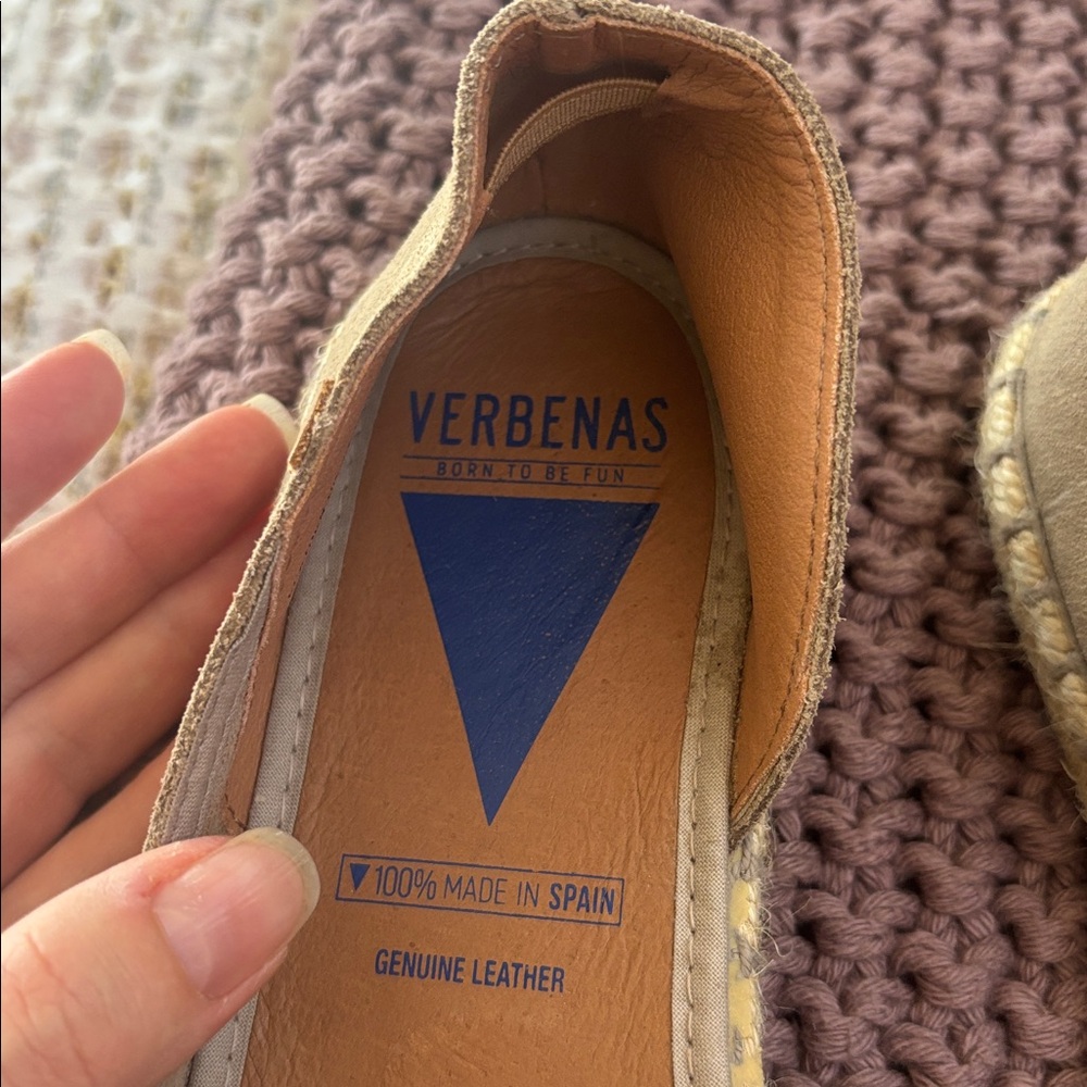 Verbenas Women's Beige Espadrille Flats - Picture 2 of 6